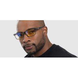 GUNNAR kancelářske/herní brýle VERTEX ONYX * jantárová skla * BLF 65 * NATURAL focus