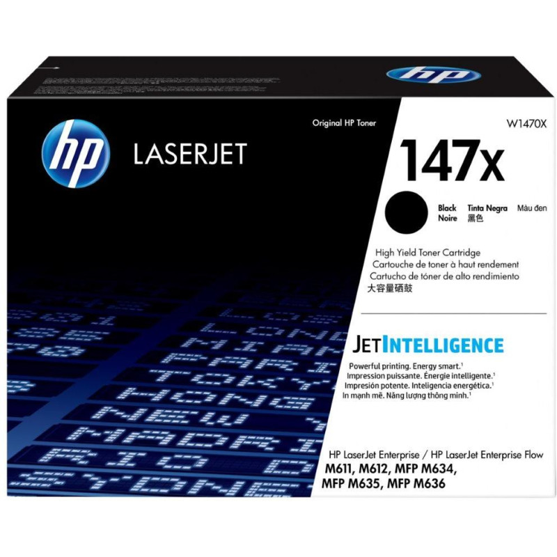 HP toner 147X/ black/ 25200 pages