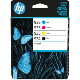 HP 934 Schwarz / 935 CMY Tintenpatrone, 4er-Pack