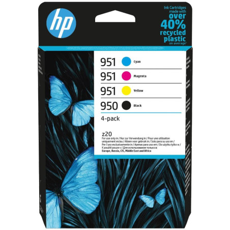 HP 950 Black / 951 CMY Original Ink Cartridge 4-Pack
