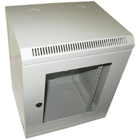 XtendLan Cabinet 10", 9U, 280x350, gray, glass