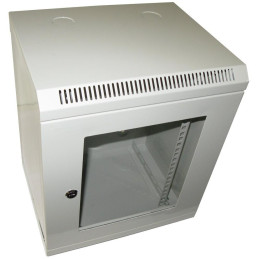 XtendLan Schrank 10", 12HE, 280x350, grau, Glas