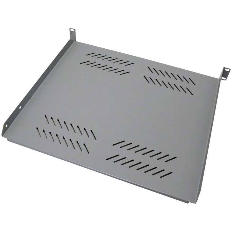 XtendLan Polica 400mm, univerzal, 1U, 25kg nosnosť, sivá