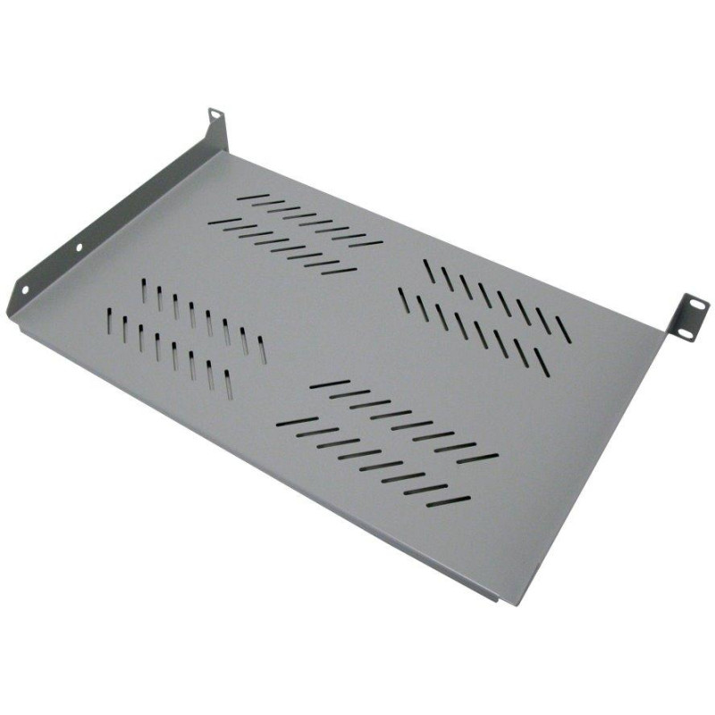 XtendLan Police 280mm, univerzal, 1U, 25kg nosnost, šedá