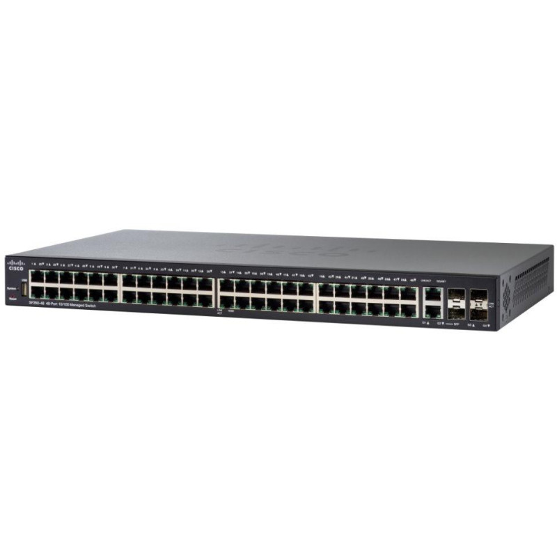 Cisco SF350-48-K9-EU 48-portowy 10/100 zarządzany przełącznik