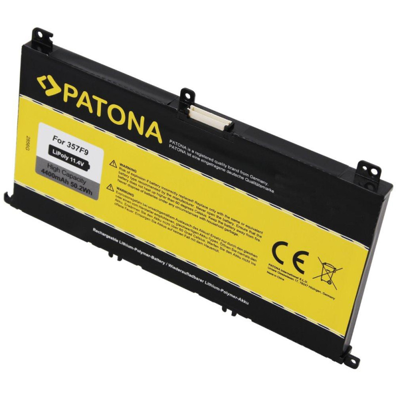 PATONA battery for ntb DELL INSPIRON 15 7559 4400mAh Li-Pol 11.4V 71JF4, 0GFJ6