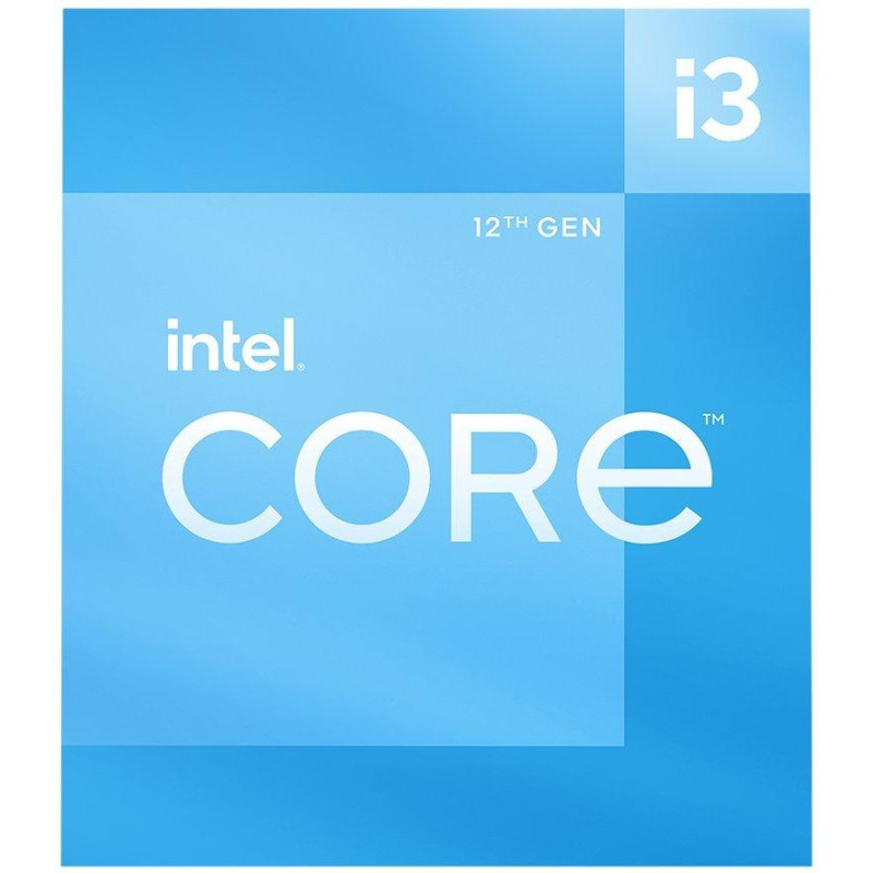 INTEL Core i3-12100 / Alder Lake / LGA1700 / max. 4.3GHz / 4C/8T / 12MB / 60W TDP / BOX incl. coolers