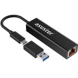 Asustor adaptér AS-U2.5G2 / USB3.2 Gen 1 type-C to 2.5GBASE-T / v balení redukcia USB-C na USB-A