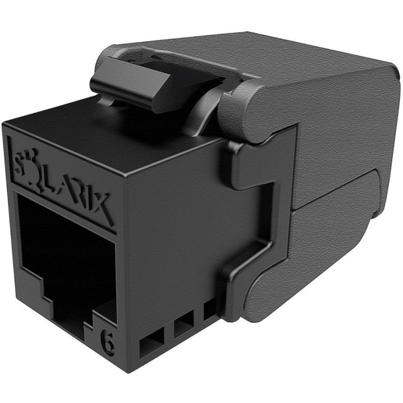 Solarix keystone c6 UTP RJ45 černý samořezný  SXKJ-6-UTP-BK-SA, balení 24ks