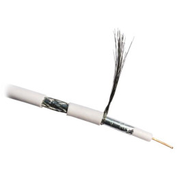 DATACOM Koaxiální kabel RG-59  (6,3mm/0,9mm) 75 Ohm  250m bílý