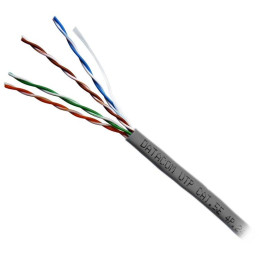 DATACOM UTP drát CAT5E  PVC,Eca 50m šedý