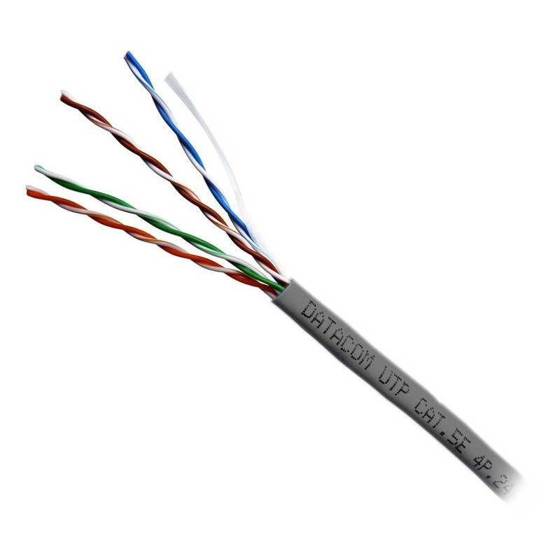 DATACOM UTP wire CAT5E PVC, Eca 50m gray