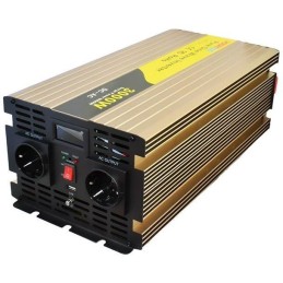 ROGERELE Sinusový měnič napětí REP3000-12, 3000W, 12V, USB port