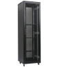 XtendLan 47U/600x800 rackmount, black, perforated door and back