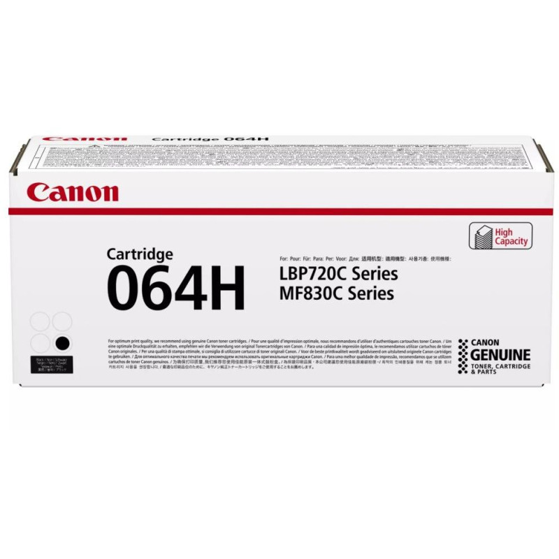 Oryginalny toner Canon CRG-064 H BK, czarny, 13400 stron, 4938C001, duża pojemność, Canon i-SENSYS MF832Cdw