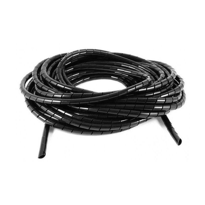 NEDIS káblová bužírka/ organizér káblov/ špirála/ priemer 100 mm/ dĺžka 10 m/ čierna