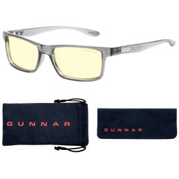 GUNNAR kancelářske/herní dioptrické brýle VERTEX READER GRAY CRYSTAL * jantárová skla * BLF 65 * dioptrie +2