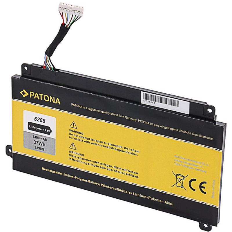 PATONA battery for ntb TOSHIBA Satellite CB30/CB35 3400mAh Li-Pol 10.8V PA5208U-1BRS