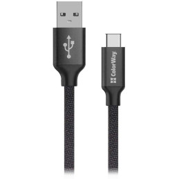 Colorway Data Cable USB/ USB-C / 2.4A/ 2m/ Black
