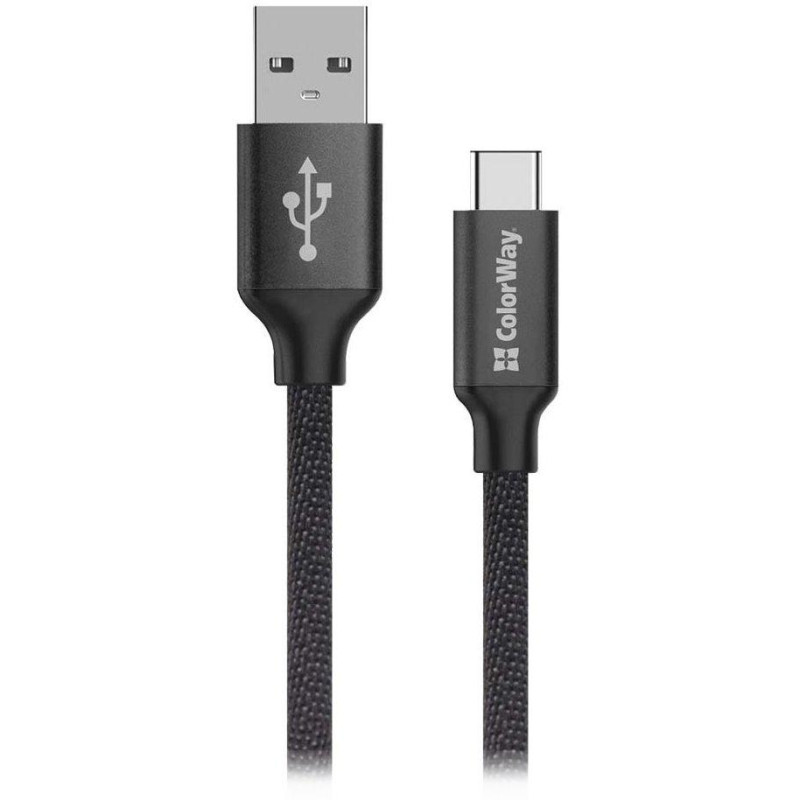 Colorway Datový Kabel USB/ USB-C / 2.4A/ 2m/ Černý
