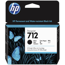 HP 712 Tintenpatrone Schwarz (80ml)/ 3ED71A