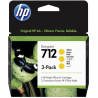 HP 712 Ink. náplň žltá, trojbalenie/ 3ED79A