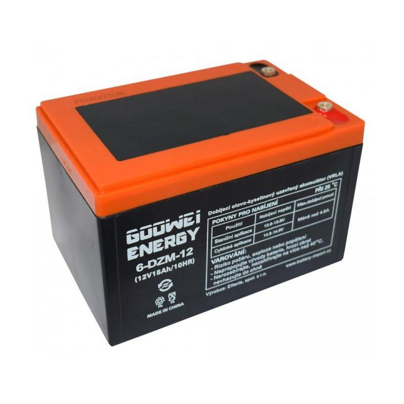 GOOWEI ENERGY Pb traction backup battery VRLA GEL 12V/15Ah (6-DZM-12)