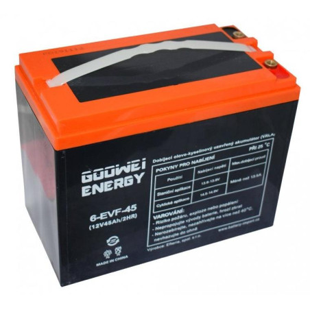 GOOWEI ENERGY Pb trakčný záložný akumulátor VRLA GEL 12V/45Ah (6-EVF-45)