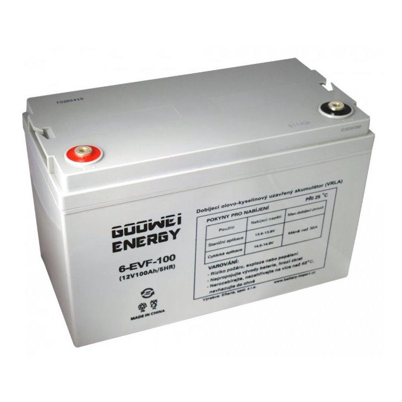 Akumulator zapasowy trakcyjny GOOWEI ENERGY Pb VRLA GEL 12V/100Ah (6-EVF-100)