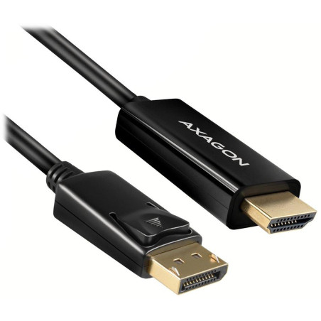 AXAGON adaptér z DisplayPort na HDMI verzia 1.4/RVD-HI14C2/4k/30Hz/1,8m