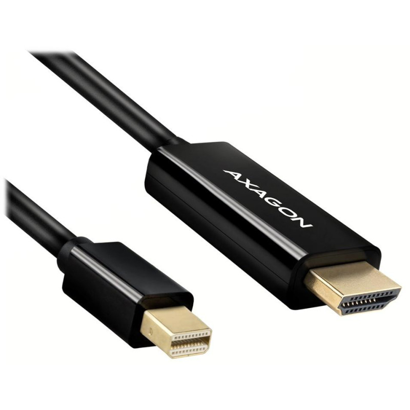 AXAGON Adapter von Mini DisplayPort auf HDMI 1.4 / RVDM-HI14C2 / 4k/30Hz / 1,8m