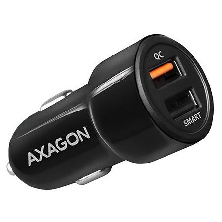 AXAGON Auto-Schnellladegerät / PWC-QC5 / 2x USB-A / QC3.0/AFC/FCP + 5V-2,6A, 31,5W