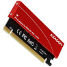 Adapter gniazda AXAGON do PCIe x16 do M.2 NVMe M-KEY z chłodzeniem / PCEM2-S