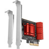 AXAGON PCIe-Controller für 6x intern SATA 6G / PCES-SA6 / ASM1166 / SP & LP