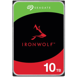 Seagate IronWolf 10TB HDD / ST10000VN000 / Intern 3,5" / 7200 U/min / SATA III / 256 MB