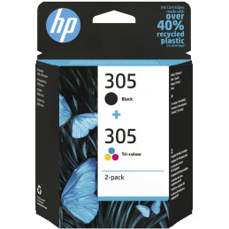 HP Tintenpatrone 305 2er-Pack Dreifarbig/Schwarz Original Tintenpatrone