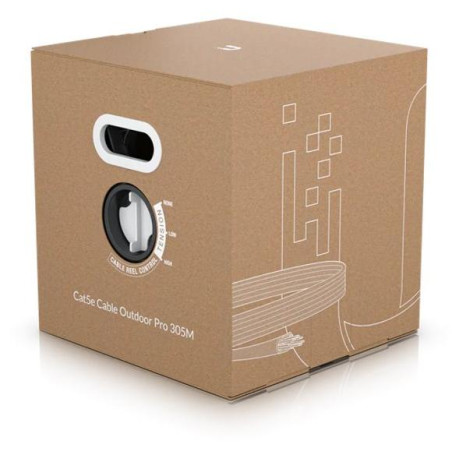 Ubiquiti UniFi Outdoor Cable - vonkajší STP kábel, Cat5e, biely, box 305m