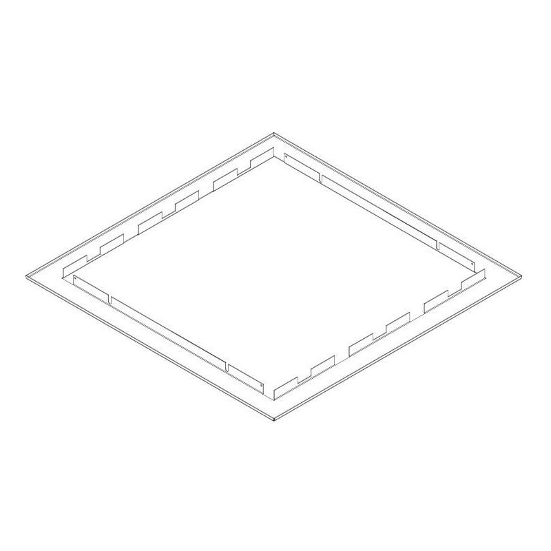 Triton Kit for wall mounting of hybrid RNA/SNA distribution board v.333, RAL9003 high gloss