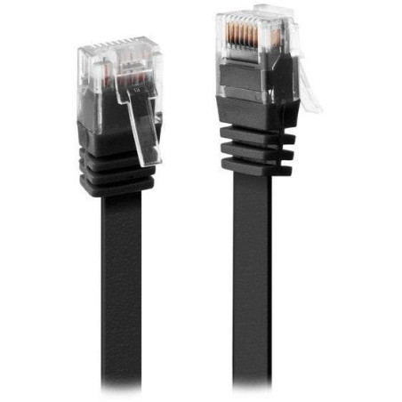 XtendLan Patchkabel Cat 6 UTP 3m - schwarz flach