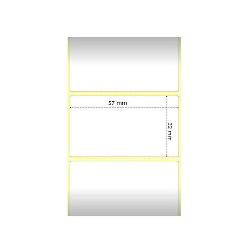 Zebra Z-Select 2000D/ label roll / thermal paper / 57x32mm - MOQ 12pcs