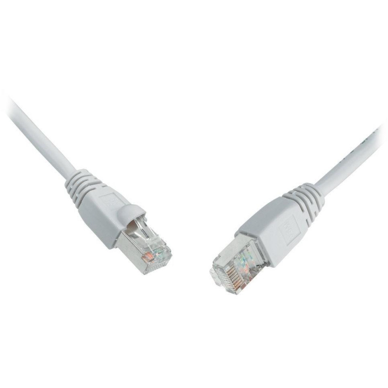 Solarix Patch cable CAT5E SFTP PVC 1m gray snag-proof C5E-315GY-1MB