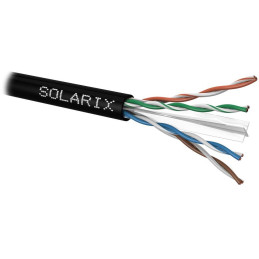 Solarix-Kabel CAT6 UTP PE Fca für den Außenbereich, 500 m/Rolle, SXKD-6-UTP-PE