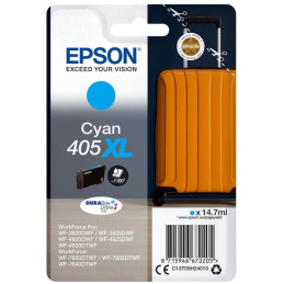 Epson atramentová nápln 405XL DURABrite Ultra Ink/ C13T05H24010/ cyan