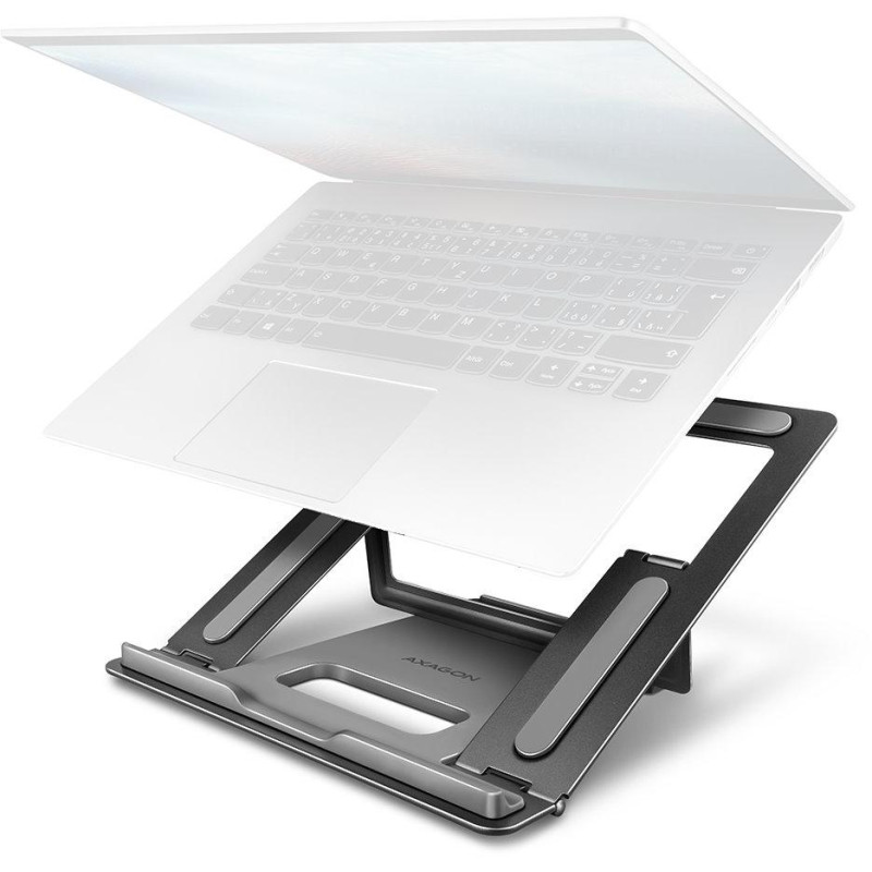 AXAGON hliníkový stojan pro notebook / STND-L / 10" - 16" / 4 pozice