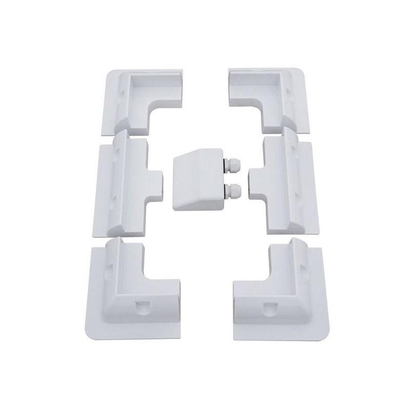 Solarmi ABS brackets for solar panels on caravans with grommet - white (7pcs set)