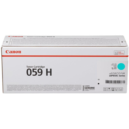 Canon original high-capacity toner Cartridge 059 HC Toner cyan, LBP852Cx, capacity 13,500 pages