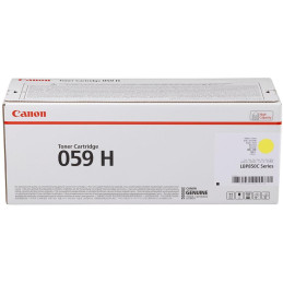 Canon Original Hochleistungs-Tonerkartusche 059 HY Toner gelb, LBP852Cx, Kapazität 13.500 Seiten