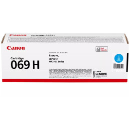 Canon originálny vysokokapacitný toner Cartridge 069 HC azúrový, MF752Cdw, 754Cdw, LBP673Cdw, kapacita 5 500 strán