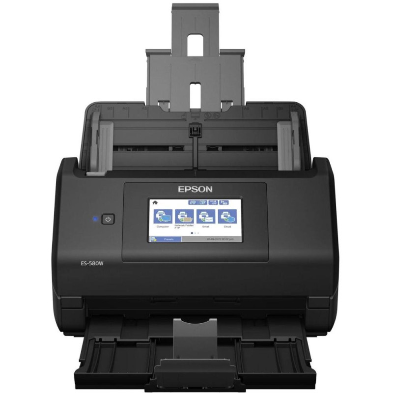 Epson skener WorkForce ES-580W/ Dokumentový/ A4/ 600dpi/ USB3.0/ Wi-Fi/ DADF