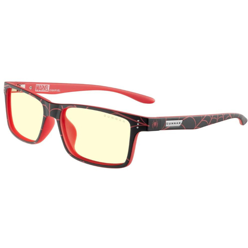 GUNNAR Büro-/Gamingbrille CRUZ MARVEL SPIDER-MAN MILES MORALES EDITION * bernsteinfarbene Gläser * BLF 65 * NATÜRLICHER Fokus